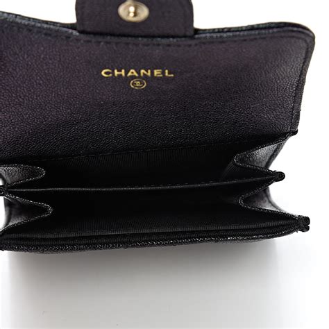 chanel caviar card holder wallet|CHANEL Caviar Quilted Flap Card Holder Wallet .